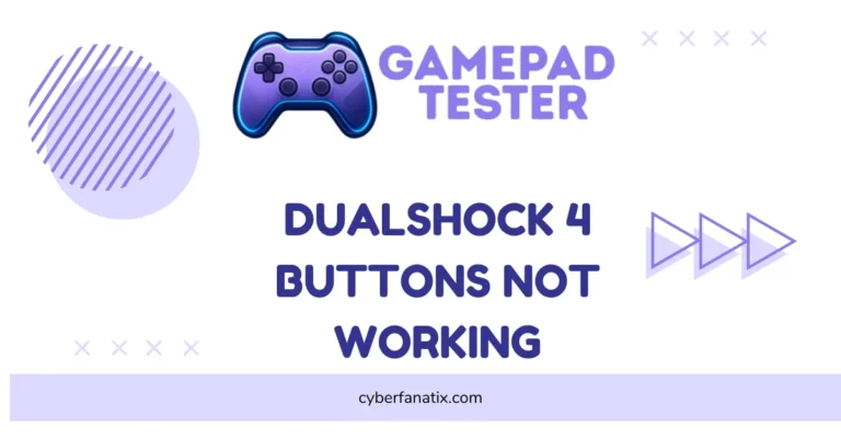 DualShock 4 Buttons Not Working