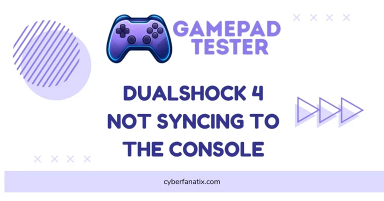 DualShock 4 Not Syncing to the Console
