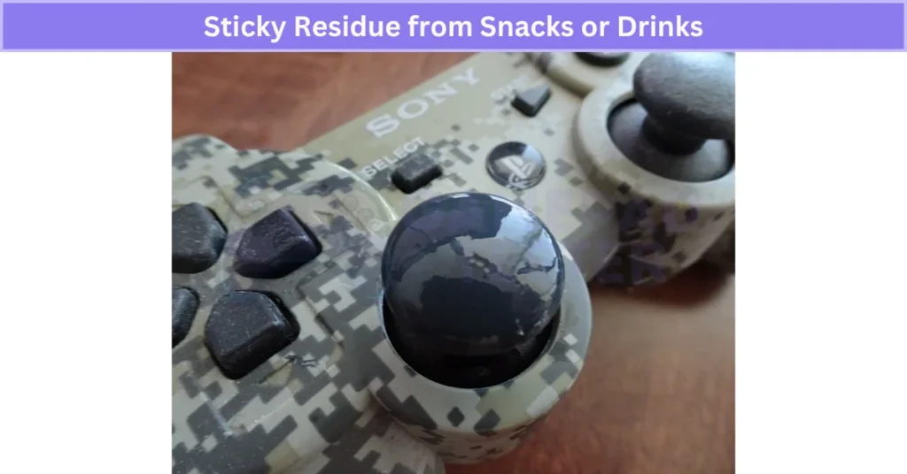 Sticky Residue from Snacks or Drinks