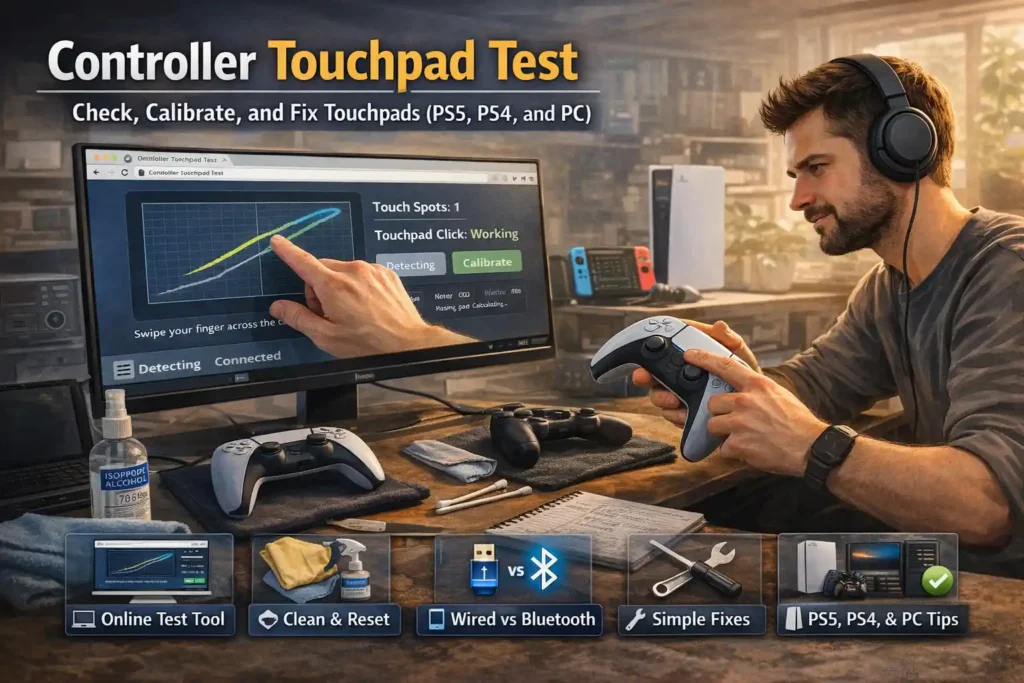 Controller Touchpad Test