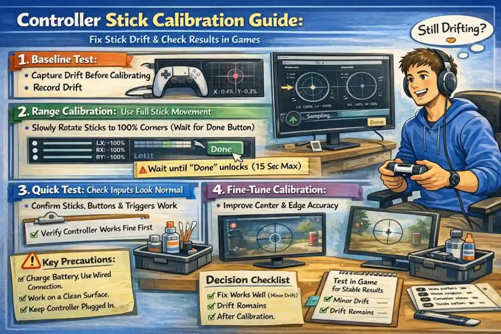 Stick Calibration Test