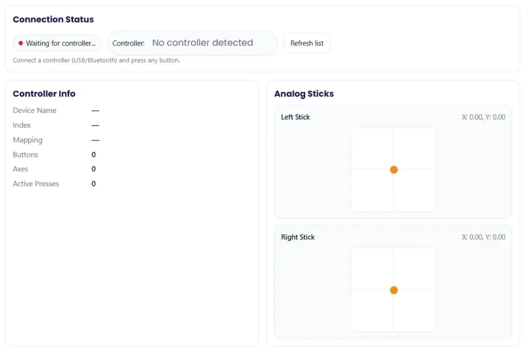 Test Each Controller Part