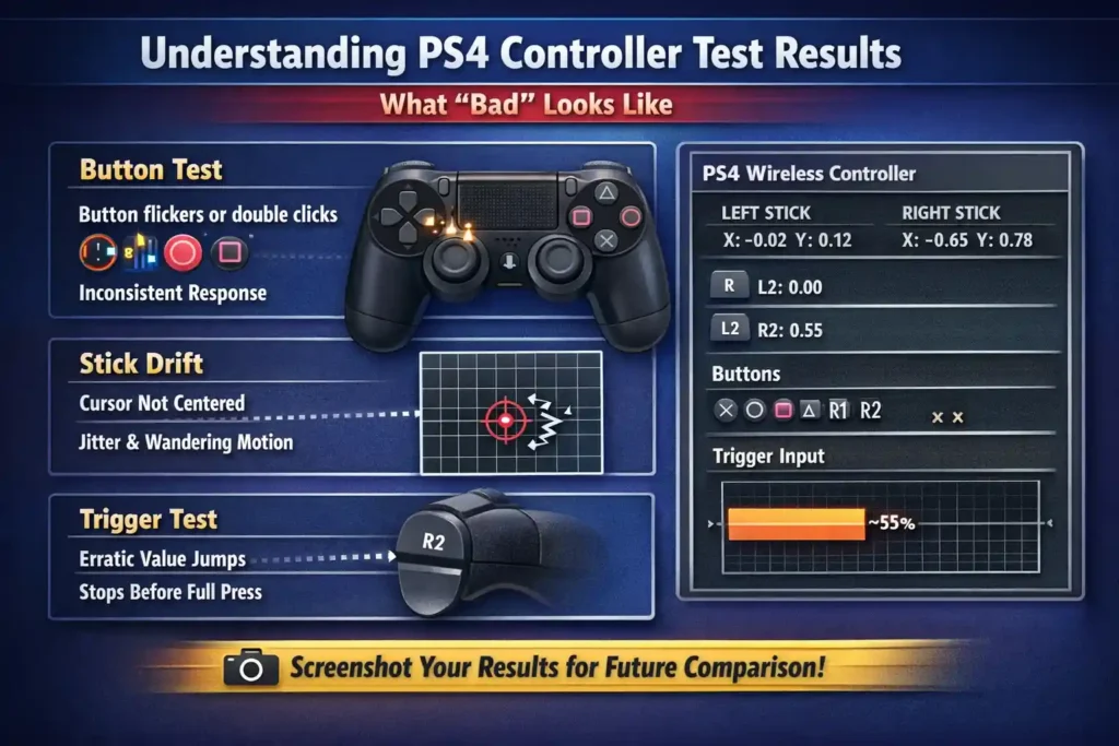 How to Understand PS4 Controller Test Results